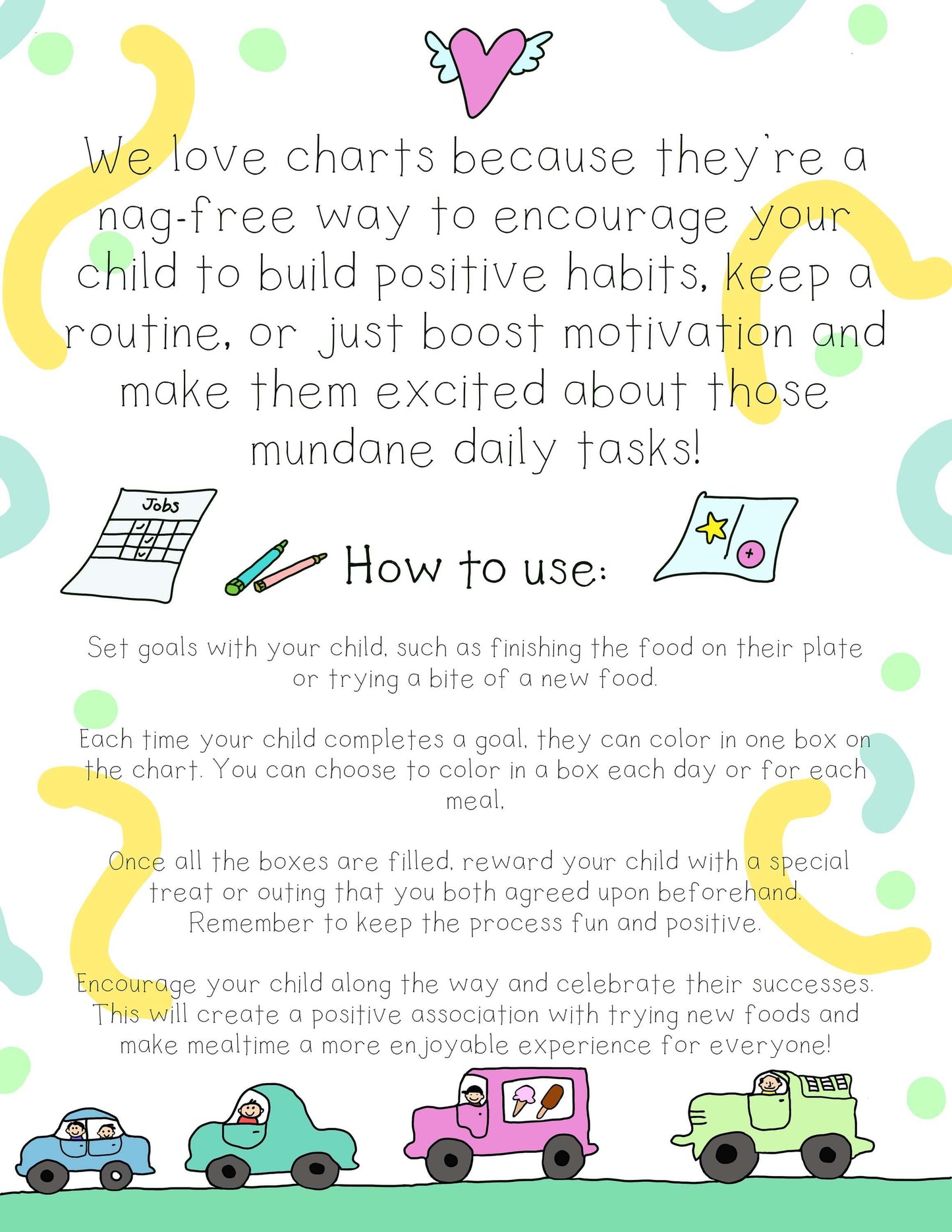 I Can Try New Foods Chart